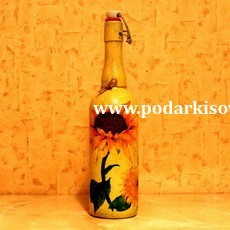 Бутылка "Подсолнухи"